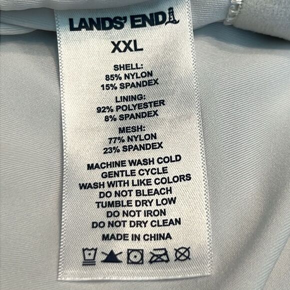 Lands’ End Swimsuit 1-piece black and white XXL - Picture 2 of 16